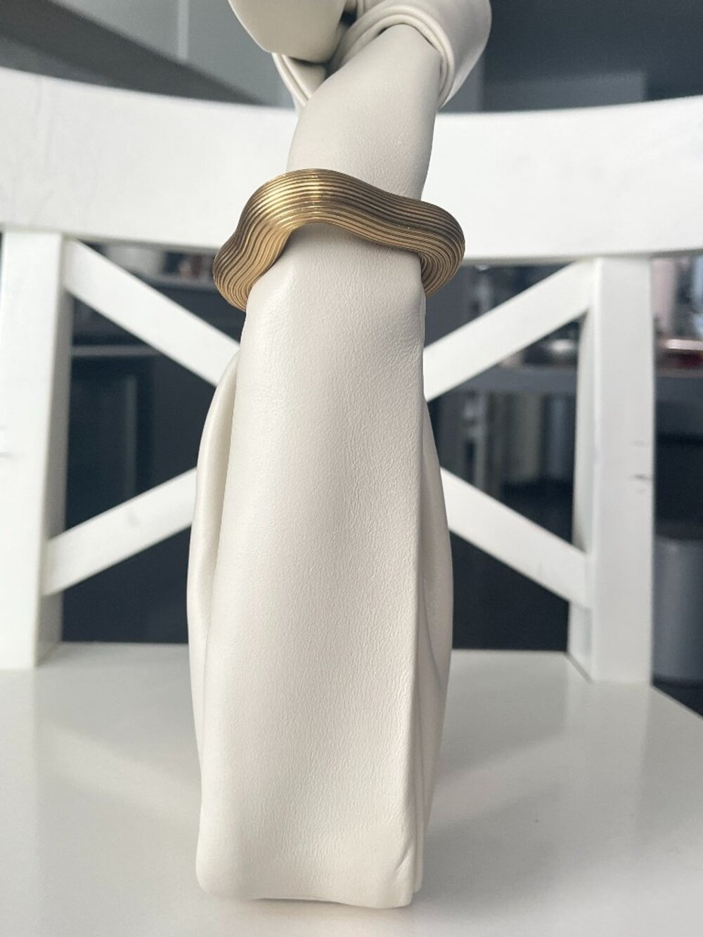 Songmont Small Wonton Bag in Cream - Picture 3 of 5